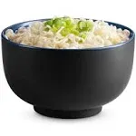  Ramen Bowl, Japanese Bowls, Noodle Bowls, Large Soup Bowl, Ceramic, Black/Navy