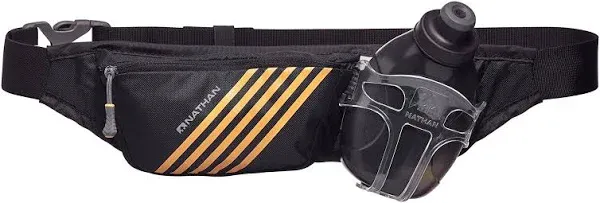 Nathan Swift Plus Hydration Belt with 10 oz Flask for Running & Workouts, with Zip Pocket to Pack Essentials, Ultra-Light Travel, 7 oz