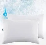  Power Chill Cooling Down Alternative Bed Pillows for Side, Queen Medium/Firm