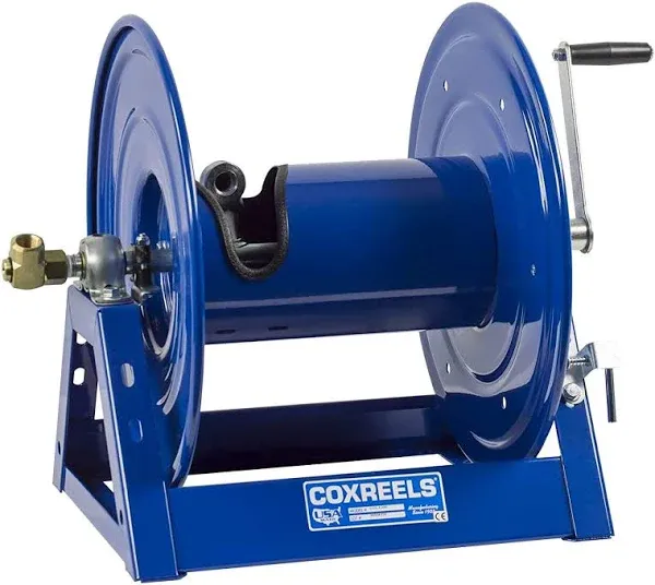 Coxreels 1125-5-175 Steel Hand Crank Hose Reel - 3,000 PSI - Holds ¾” x 175' Length Hose - Perfect for Air Compressor, Garden, Pressure Washer, Electric Hoses (Hose Not Included) Made in USA