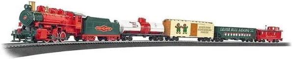 Bachmann Trains - Jingle Bell Express Ready To Run Electric Train Set - HO Scale