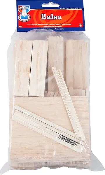 Midwest Products 19 Assorted Balsa Blocks Economy Bag