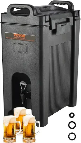 VEVOR Insulated Hot and Cold Beverage Dispenser Server 5 Gallon Food-grade LDPE