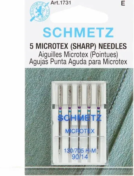 Schmetz Microtex Sharp Sewing Machine Needles Size