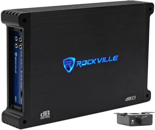 Rockville dB13 3000 Watt Peak/750w RMS Mono 2 Ohm Amplifier Car Amp