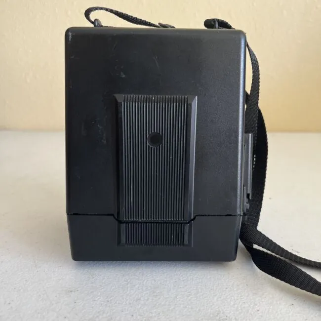 Vintage Polaroid camera sun 600 LMS black silver instant film collector project