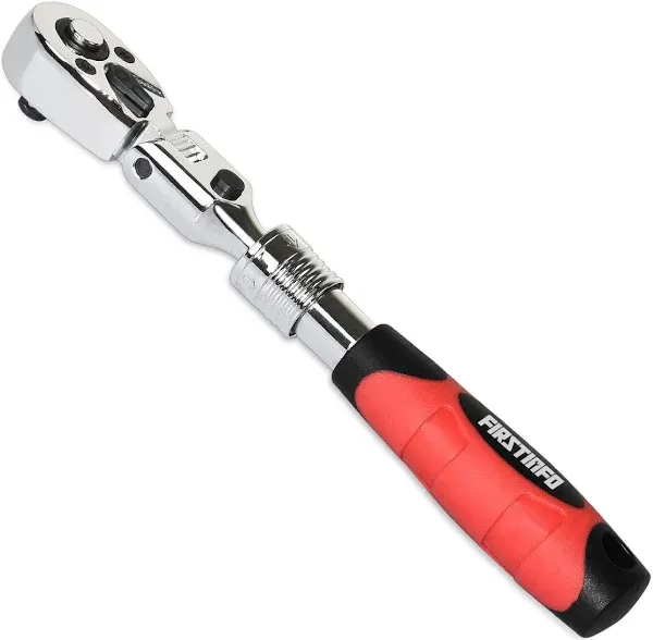 FIRSTINFO 1/4-Inch Drive Locking &amp;  Flexible Extendable Ratchet Wrench -US