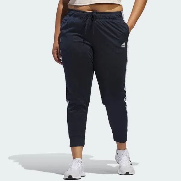 Adidas Women's Essentials Warm-Up Tapered 3-Stripes Track Pants