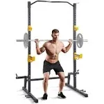 Squat Stand Power Rack, Multi-Function<wbr/>al Power Rack with Pull up Bar, Hook, and 