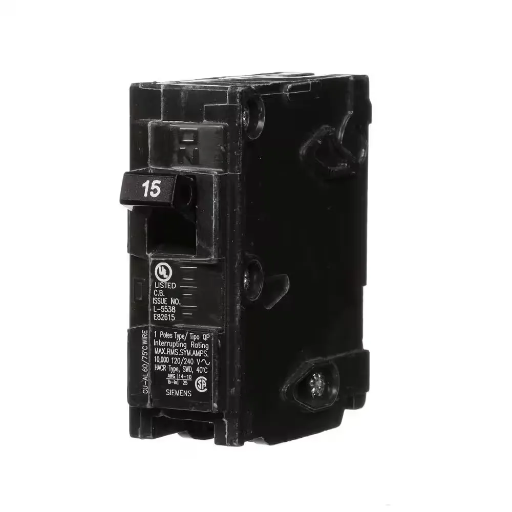 Siemens Q115 Plug On Circuit Breaker 15A 1P 120/240V Type QP 15 Amp 1 Pole QP115