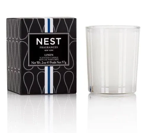 New Sealed Nest New York, Linen Scented Candle 8.1 Oz/ 1 Wick