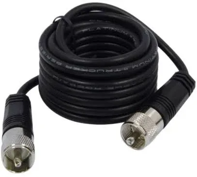 18' RG-58A/U Coaxial Cable With Pl-259 Connectors