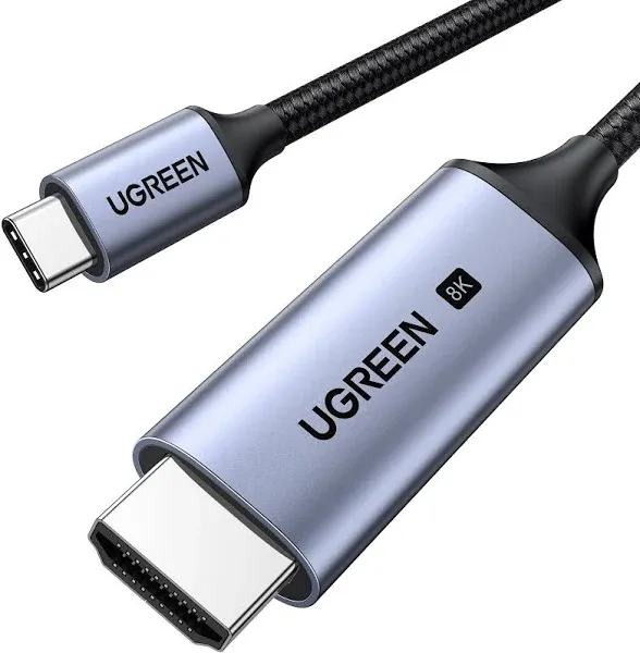 UGREEN USB C to HDMI 2.1 Cable 2M 8K@60Hz 4K@240Hz Thunderbolt 4/3 to HDMI 48...