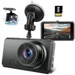 Miden 2K Dual Dash Camera for Cars, Free 64g SD Card, FHD 2K+1080P Dash Cam Front and Rear, 3.2'' IPS Screen, 176 Wide Angle Dashcam, 24H Parking Mon