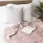 Design Imports Double-Diamond Throw,Cinnamon