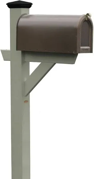 Highwood Hazleton Mailbox Post, White