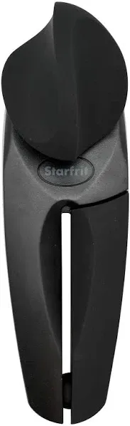 Starfrit 93112 Can Opener, Soft-Grip Handle, Black