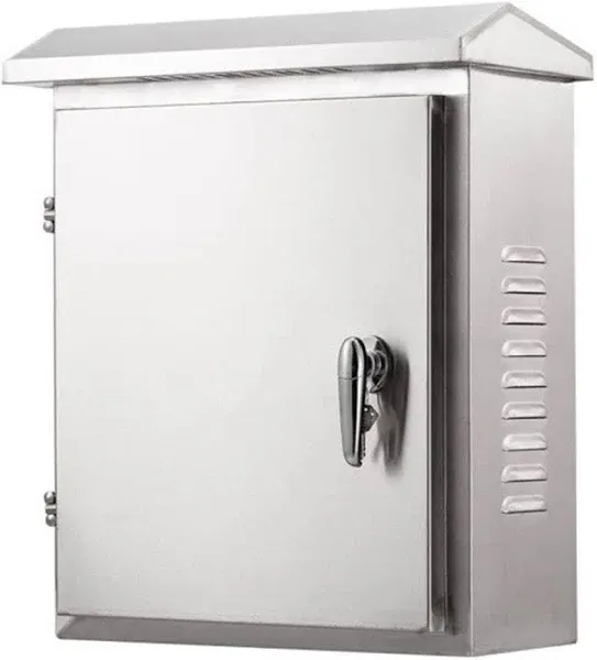 304 Stainless Steel Electrical Box 20&#039;&#039; X 16&#039;&#039; X 8&#039;&#039; Outdoor Electrical Enclosur