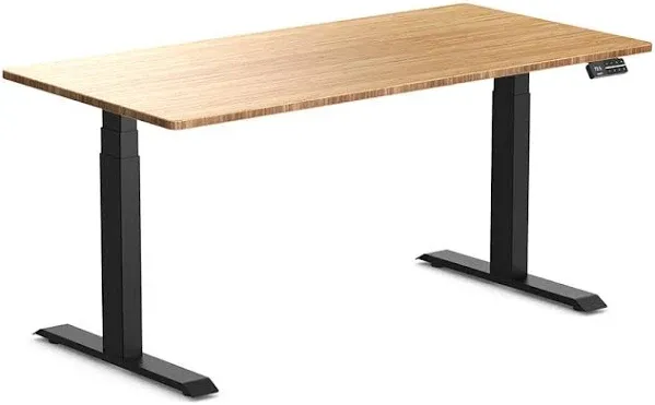 Desky Dual Bamboo Sit Stand Desk