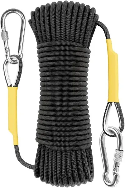 X XBEN Outdoor Climbing Rope 10M(32ft) 20M(64ft) 30M(96ft) 50M(160ft) 70M(230ft) 152M(500FT) 352M(1000FT) Static Rock Climbing Rope for Escape Rope Ice Climbing Equipment Fire Rescue Parachute