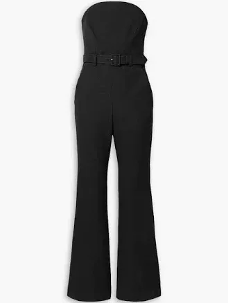 A.L.C. Kate Strapless Belted Twill Jumpsuit