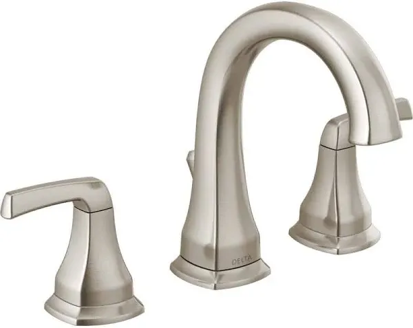 Delta 35770LF-SP Portwood 8 in. Widespread 2-Handle Bathroom Faucet in SpotShield Brushed Nickel