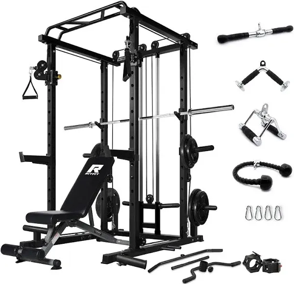 RitFit PPC03 Power Cage Home Gym Package