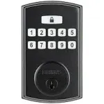 Brinks Electronic Keypad Door Lock, High-Security Keyless Entry Lock with Deadbolt for Front Door, Auto Locking Feature with Up to 50 Use Codes, Matte Black