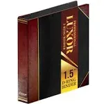 Performore Professional Luxor 3 Ring Binder 1.5 inch Locking Slant Angle D-Rings, Maroon.