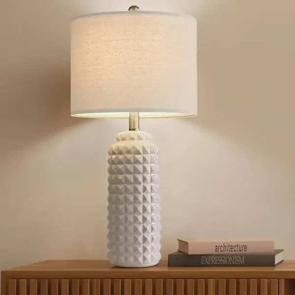 24.5 inch Single Modern Ceramic Table Lamp