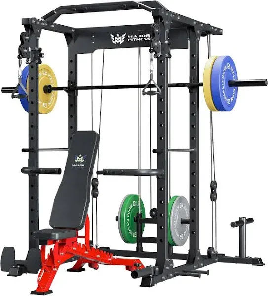 MAJOR FITNESS All-In-One Home Gym Power Rack Package PLM03