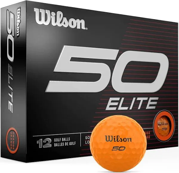 Custom Wilson 50 Elite Yellow Golf Balls One Dozen - Default Title - MyCustomGolfBall