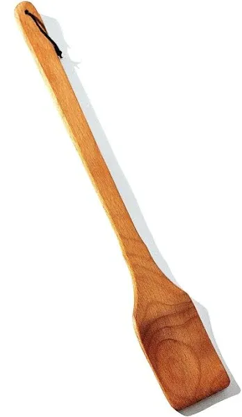 Large Wooden Spoon - 18-inch Heavy Duty Cajun Stir Paddle for Cooking in Big Pots & Wall Décor - Big Spoon For Brewing, Grill, Mixing, Stirring - Solid Natural Hard Wood Long Spatula.