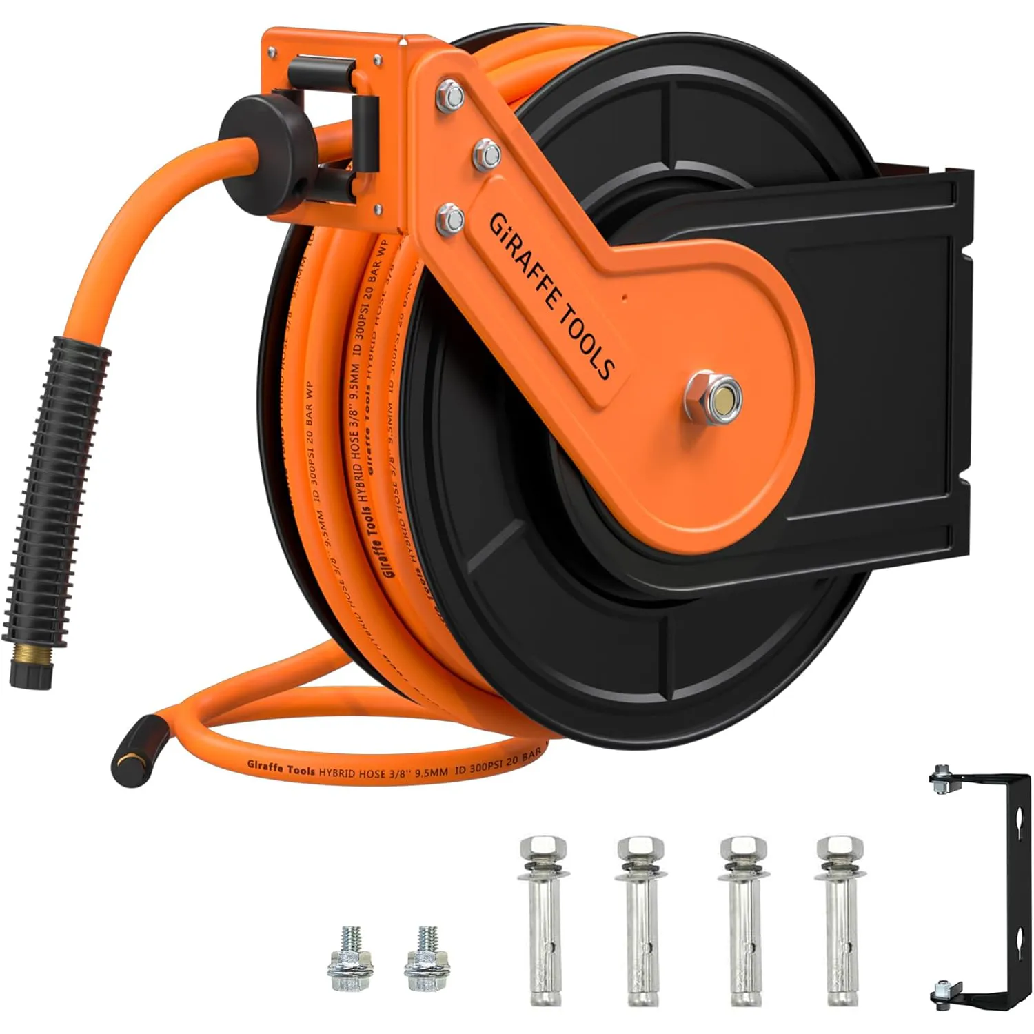 Giraffe Tools Ta15b Retractable Air Hose Reel, 50ft