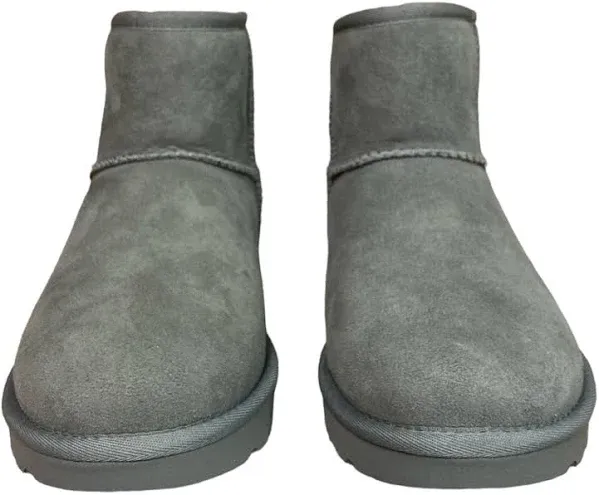 Women&#039;s UGG CLASSIC MINI II Sheepskin Ankle Boots 1016222 GREY New In Box