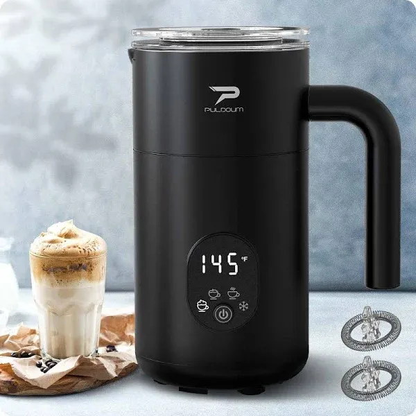 Electric Milk Frother and Steamer - 11.8oz/350ml Hot and Cold Foam Maker - 4-...