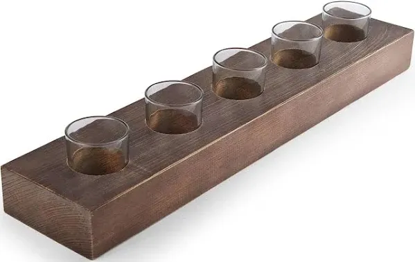 23in. Brown Farmhouse Candle Holder