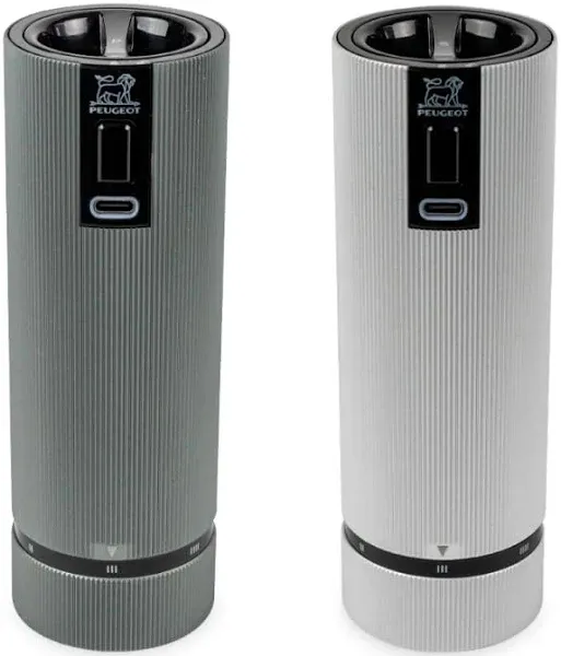 Peugeot Line Electric Rechargeable Salt & Pepper Mill Set