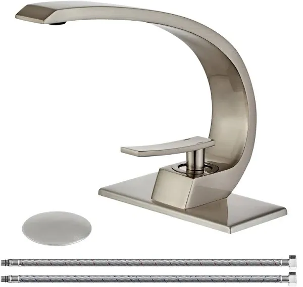 Brushed Gold Bathroom Sink Faucet