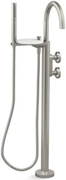 Kohler T77984-9-BN Components Floor-Mount Bath Filler Trim Finish: Vibrant Brushed Nickel