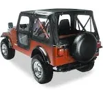 Bestop Black Crush Replace-A-Top for OEM Hardware Clear Windows w/ Door Skins Jeep CJ-7 1976-1986