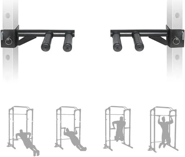 SYL Fitness Dip Bar Attachments for 2" x 2" or 3" x 3" Power Rack