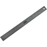 JAM Paper Stainless Steel 12" Ruler, Orange (347M12OR)