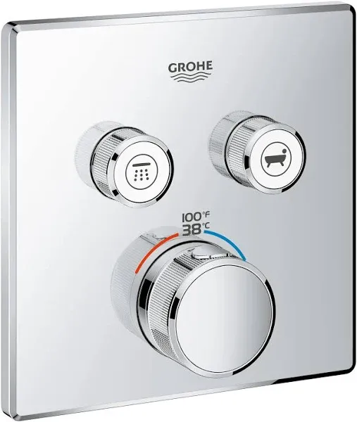 Grohe 291412430 Grohtherm Dual Function Thermostatic Valve Trim