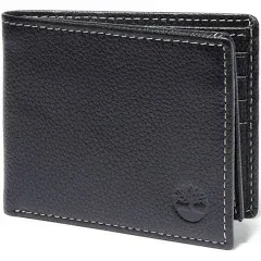 Timberland Men's Leather Passcase Security RFID Wallet, Dark Brown, One Size