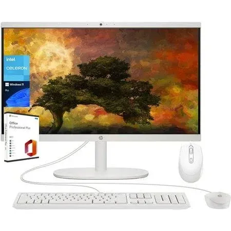 HP All-in-One Desktop Computer 21.5" FHD Intel Celeron J4025