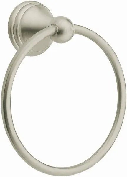 Moen Darcy Brushed Nickel Towel Ring Zinc