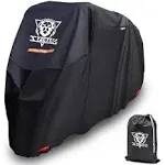 XYZCTEM Motorcycle Cover -Waterproof Outdoor Storage BagMade of Heavy Duty Ma...