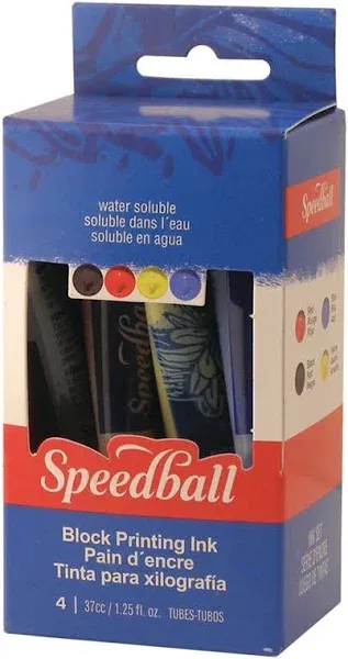 Speedball Basic Block Printing 4-Color Kit