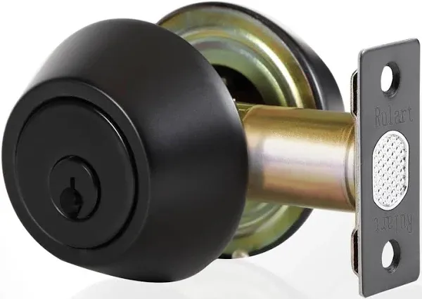 Double keyed Deadbolt Lock - Keyed on Both Sides, 2-Way Adjustable Cylinder D...